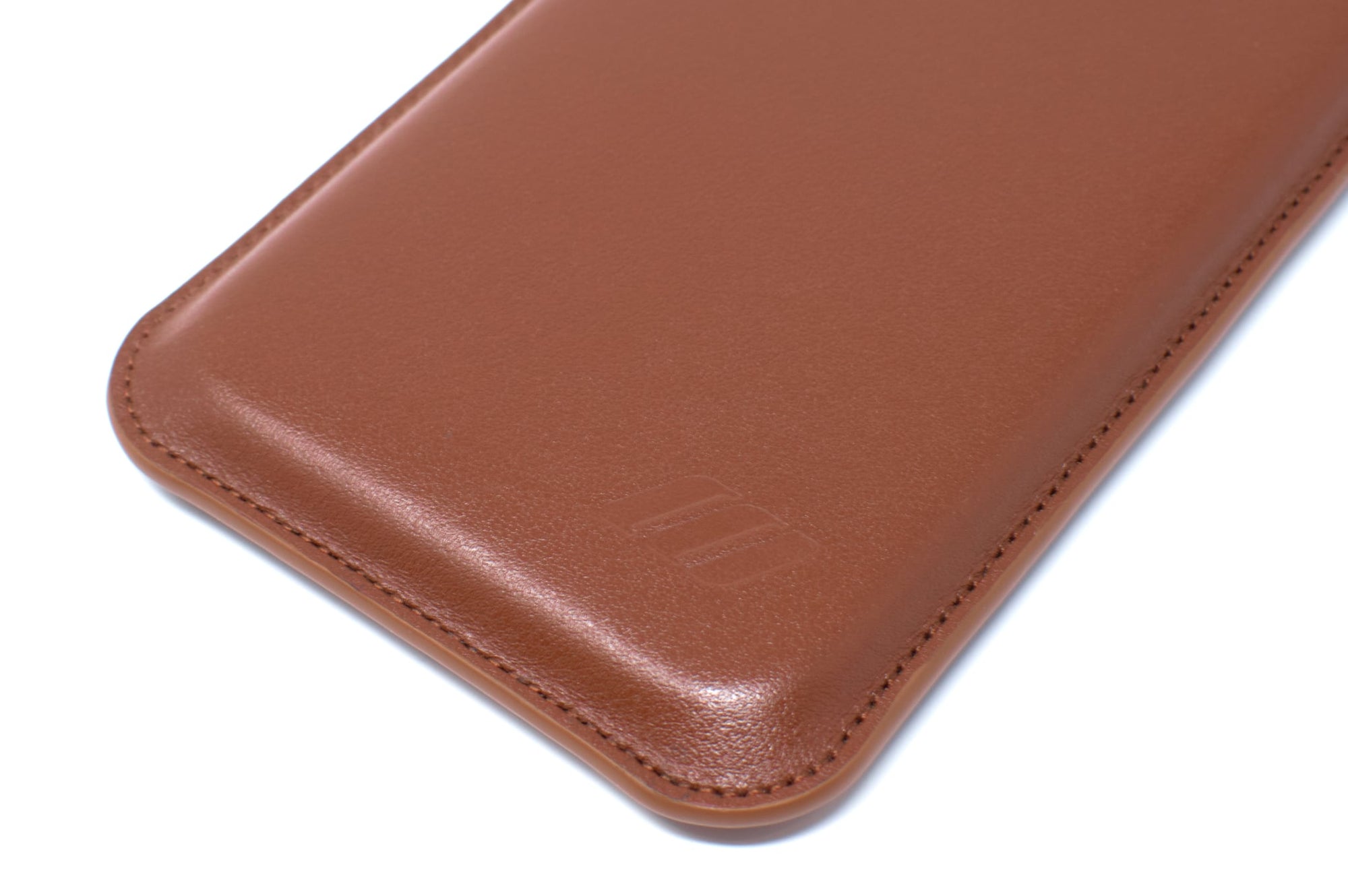 Apple iPhone 13 Pro Max Leather Sleeve Case - Skinny Fit - Acorn Brown