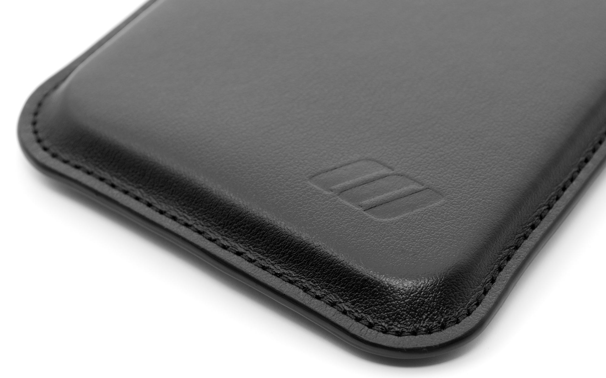 iPhone 12 Leather Case Pouch - Skinny Fit - Black