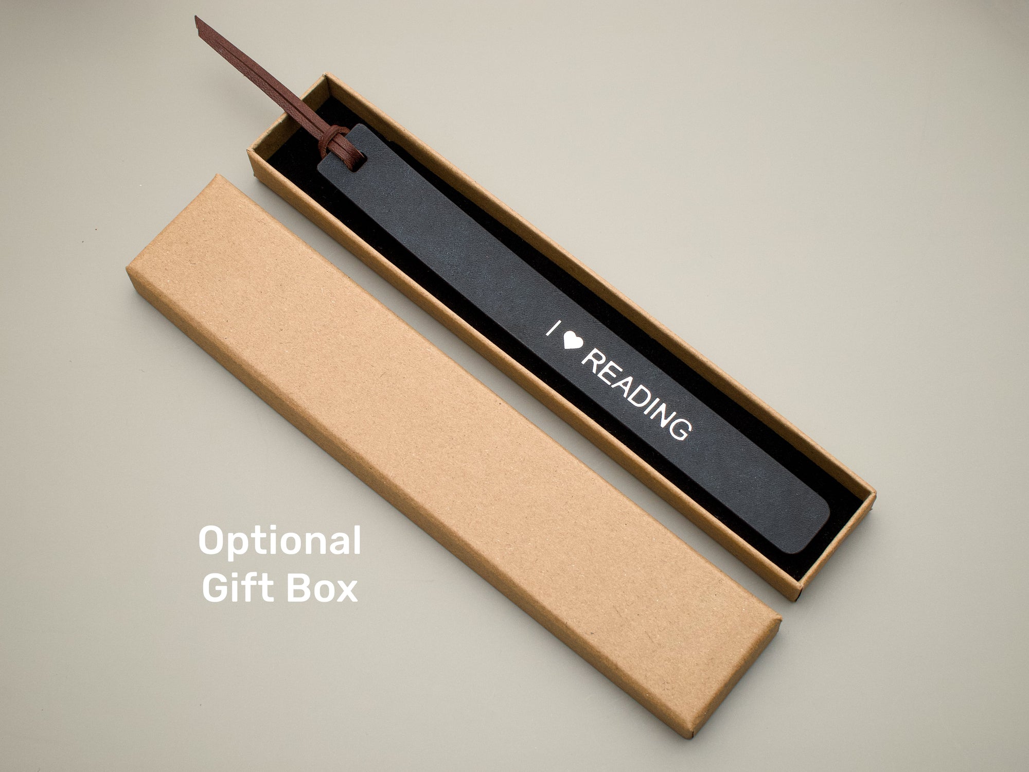 Personalised Leather Bookmark with Tassel