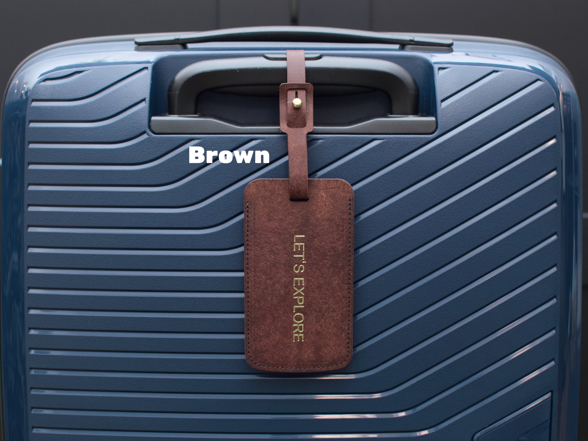 Personalised Leather Luggage Tag
