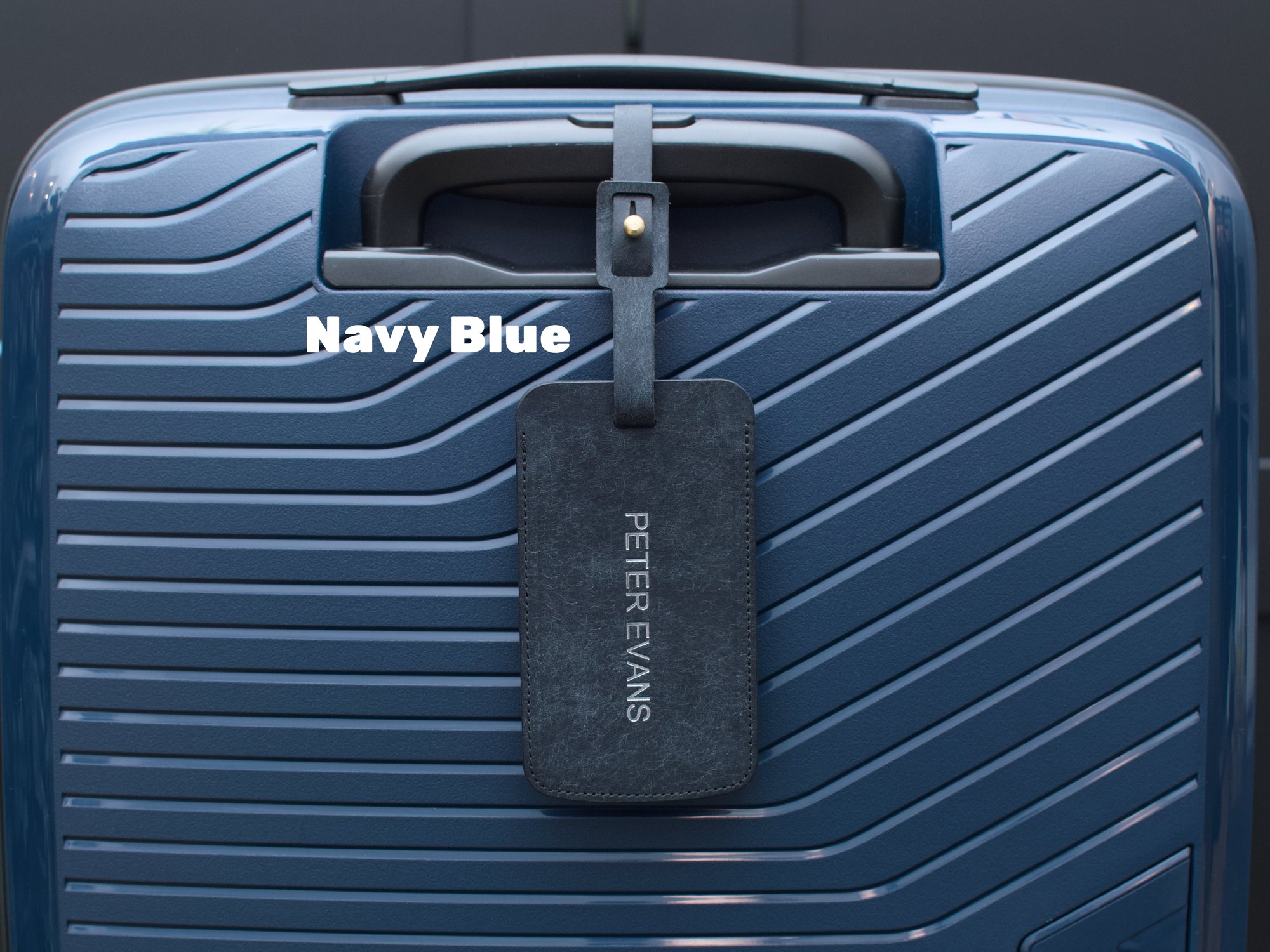 Personalised Leather Luggage Tag