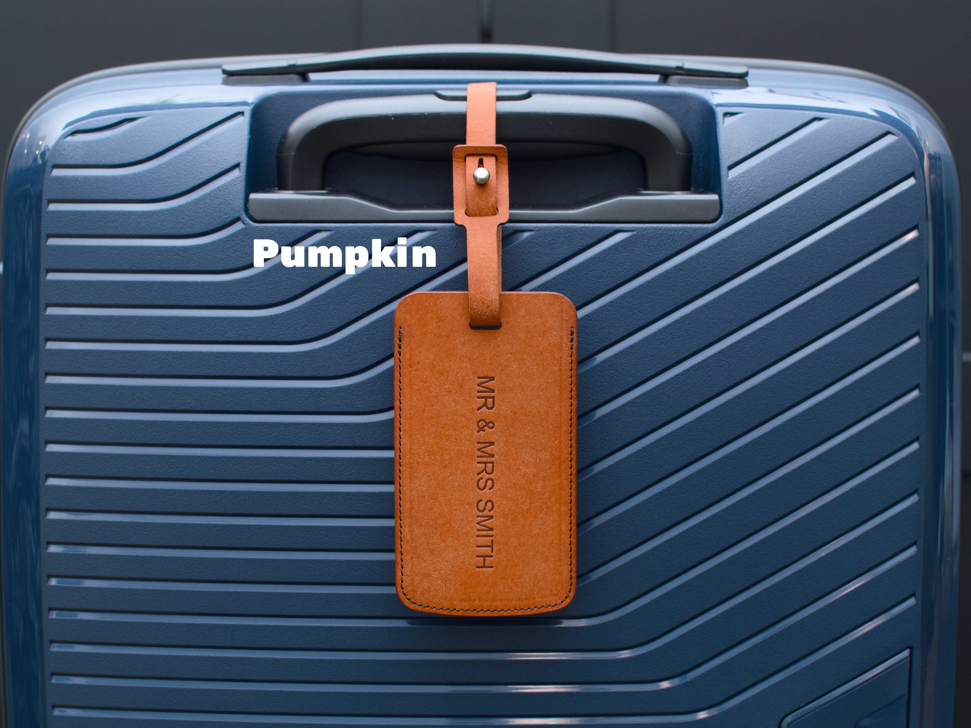 Personalised Leather Luggage Tag