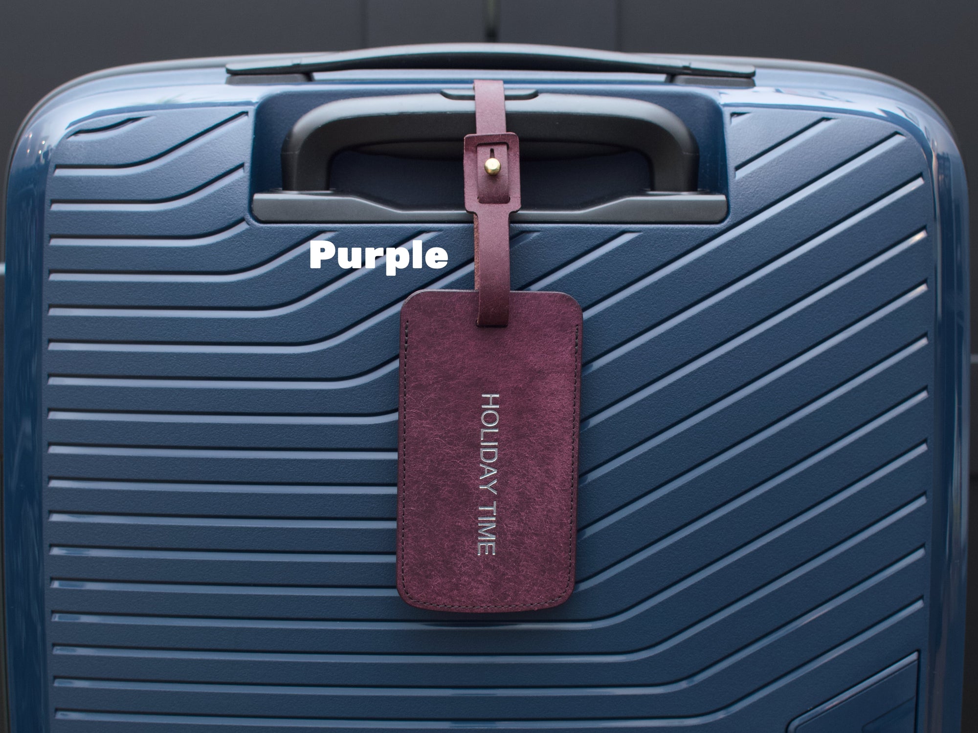 Personalised Leather Luggage Tag
