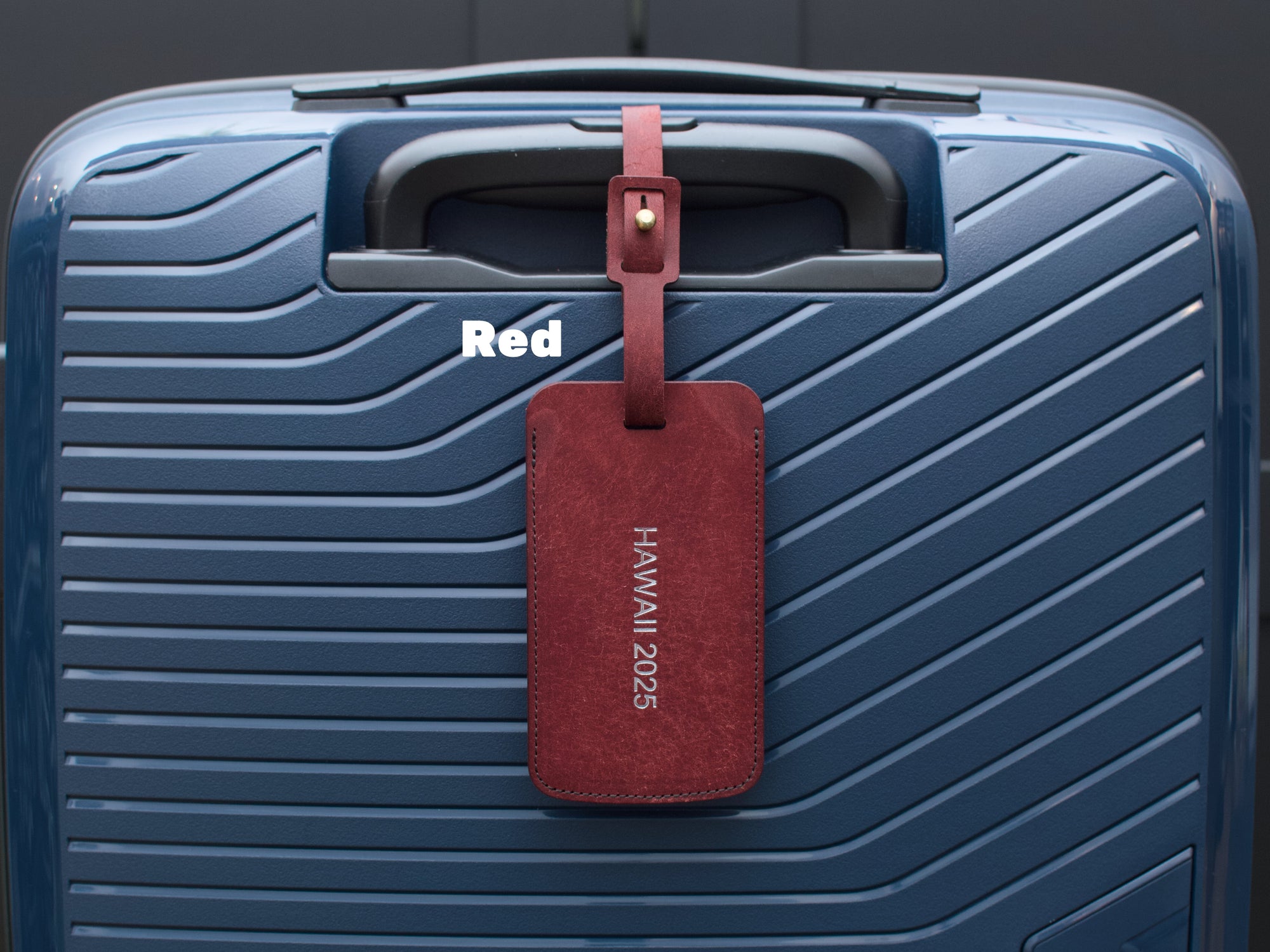 Personalised Leather Luggage Tag