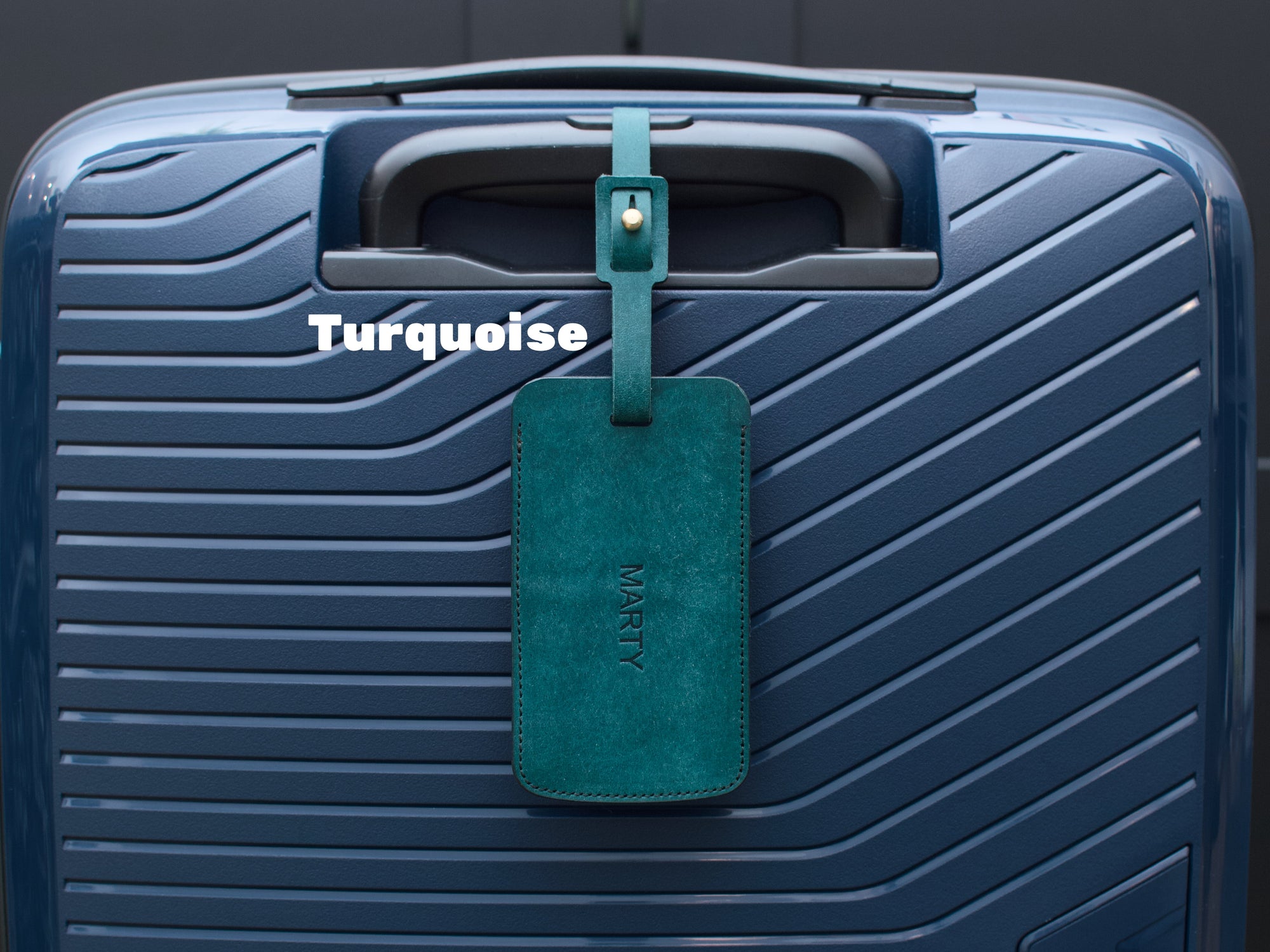 Personalised Leather Luggage Tag