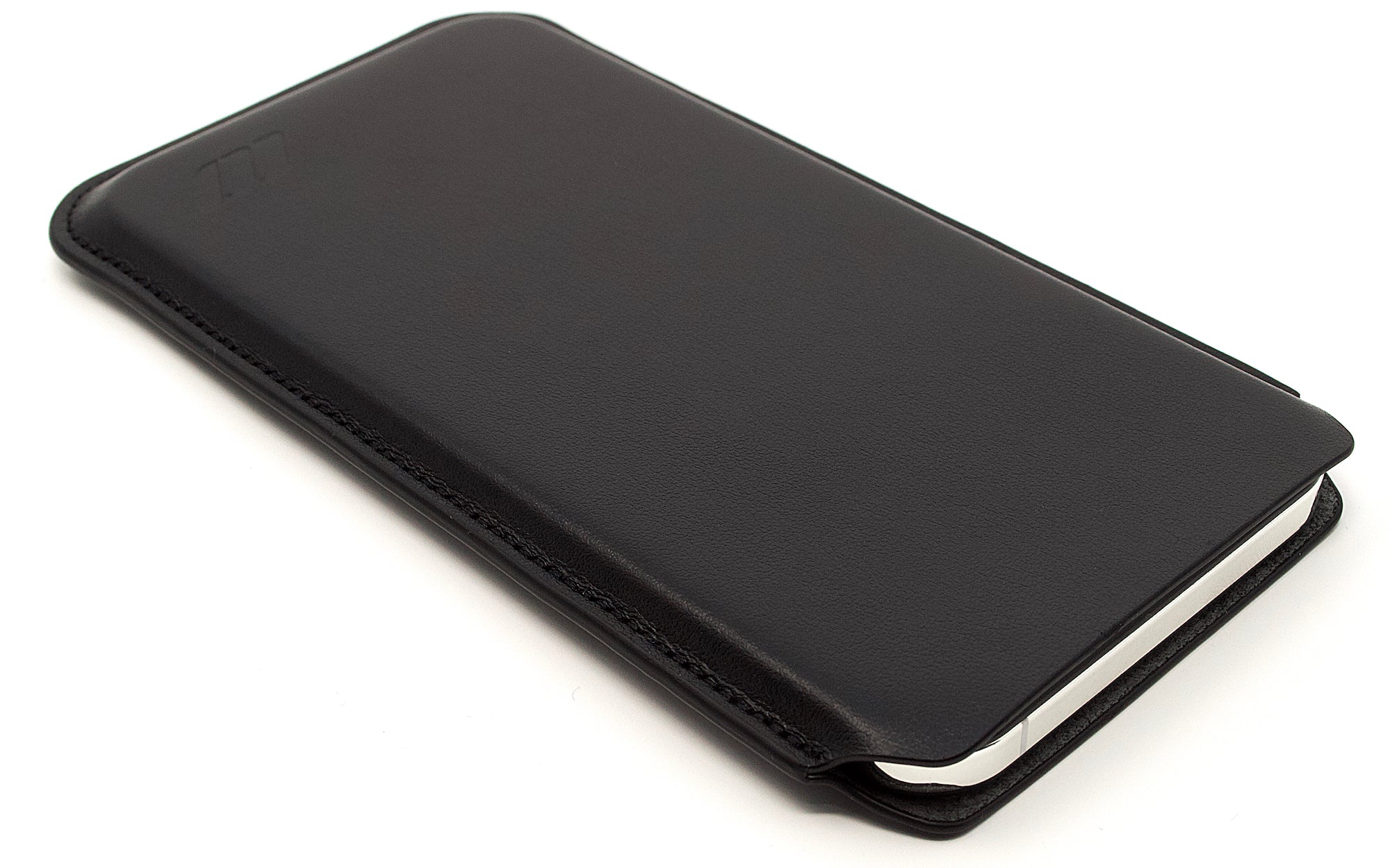 Apple iPhone 12 Pro Max Leather Sleeve Case Pouch Black CushCase