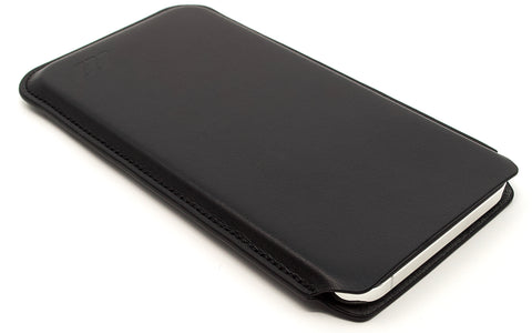 Apple iPhone 12 Pro Leather Pouch Sleeve Case - Ultra Slim - Black