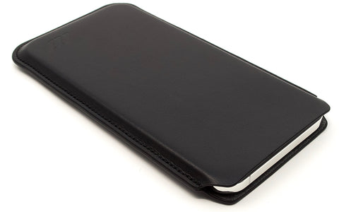 Apple iPhone 14 Plus Leather Pouch Sleeve Case - Ultra Slim - Black