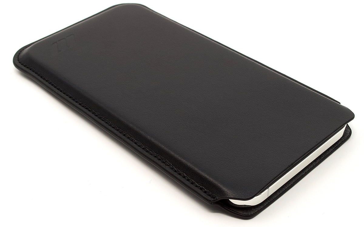 Apple iPhone 13 Pro Leather Pouch Sleeve Case - Ultra Slim - Black