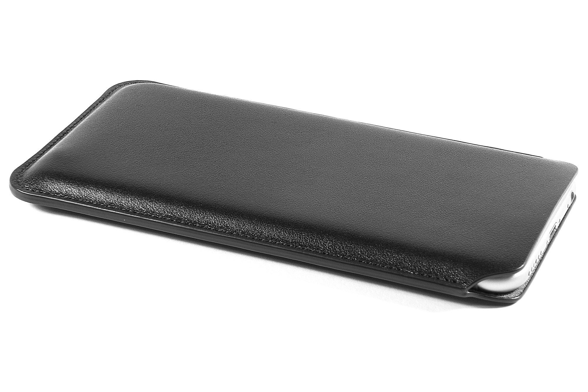 iPhone 8/7/6S/6 Leather Case Pouch - Skinny Fit - Black