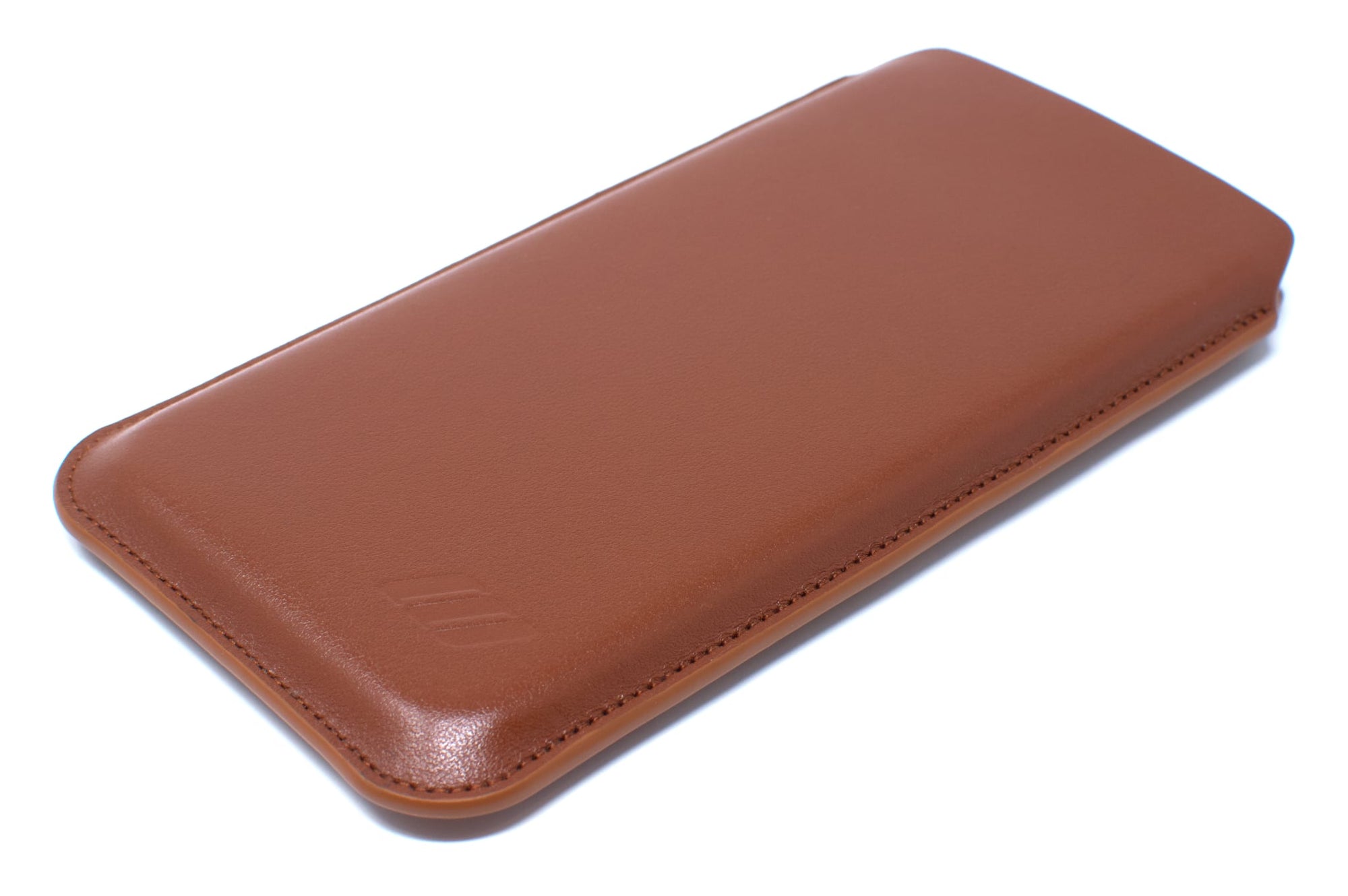 Apple iPhone 14 Leather Sleeve Case - Skinny Fit - Acorn Brown