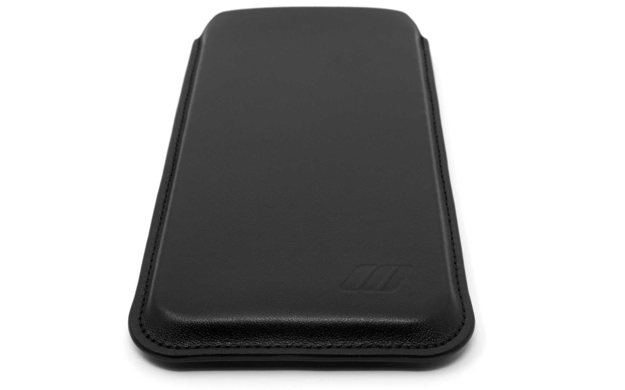 iPhone 12 Pro Leather Case Pouch - Skinny Fit - Black