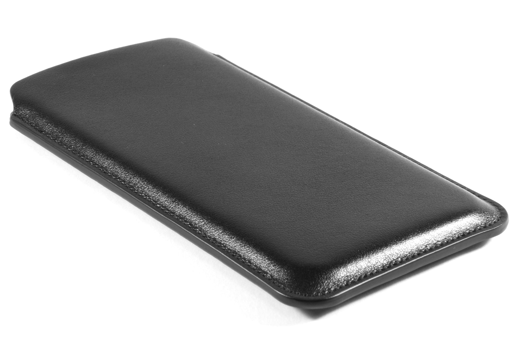 iPhone XR Leather Case Pouch - Skinny Fit - Black