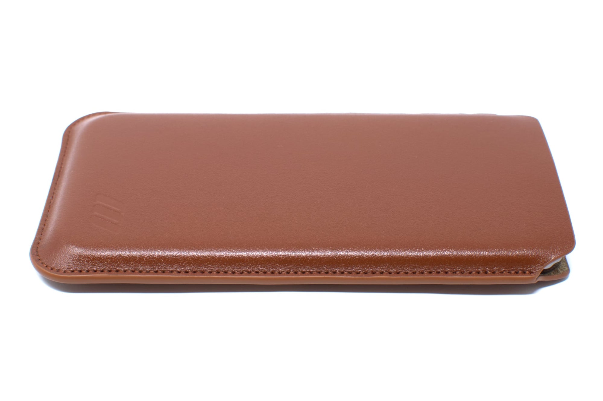 Apple iPhone 13 Mini Leather Sleeve Case - Skinny Fit - Acorn Brown