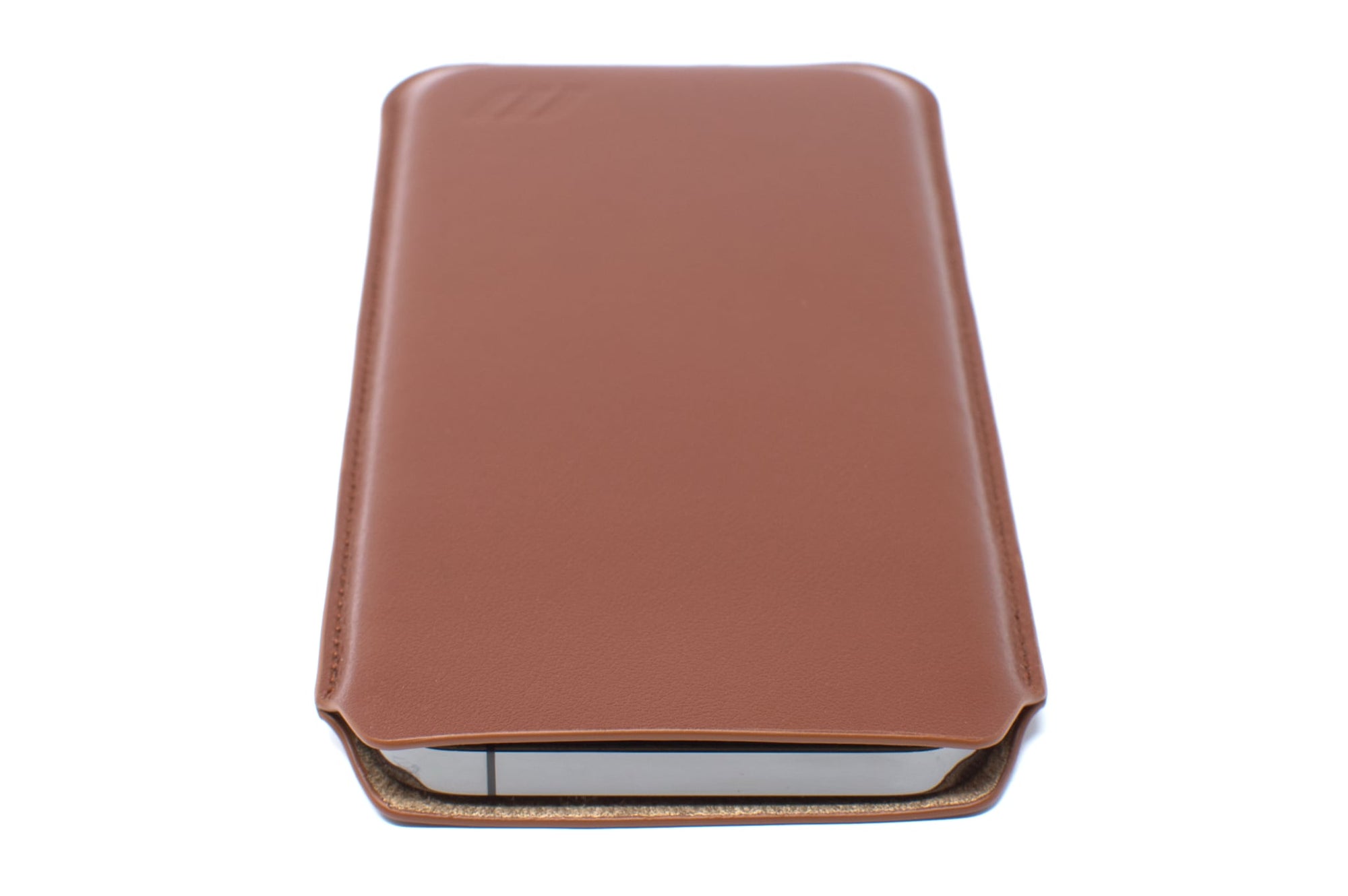 Apple iPhone 13 Pro Leather Sleeve Case - Skinny Fit - Acorn Brown