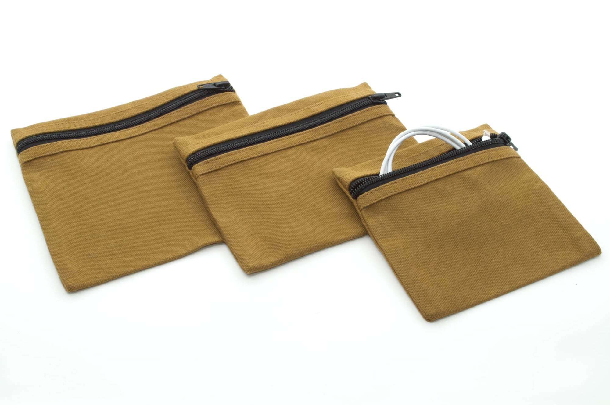 CushCase Accessory Pouch - Pioneer Waxed Canvas - Breen
