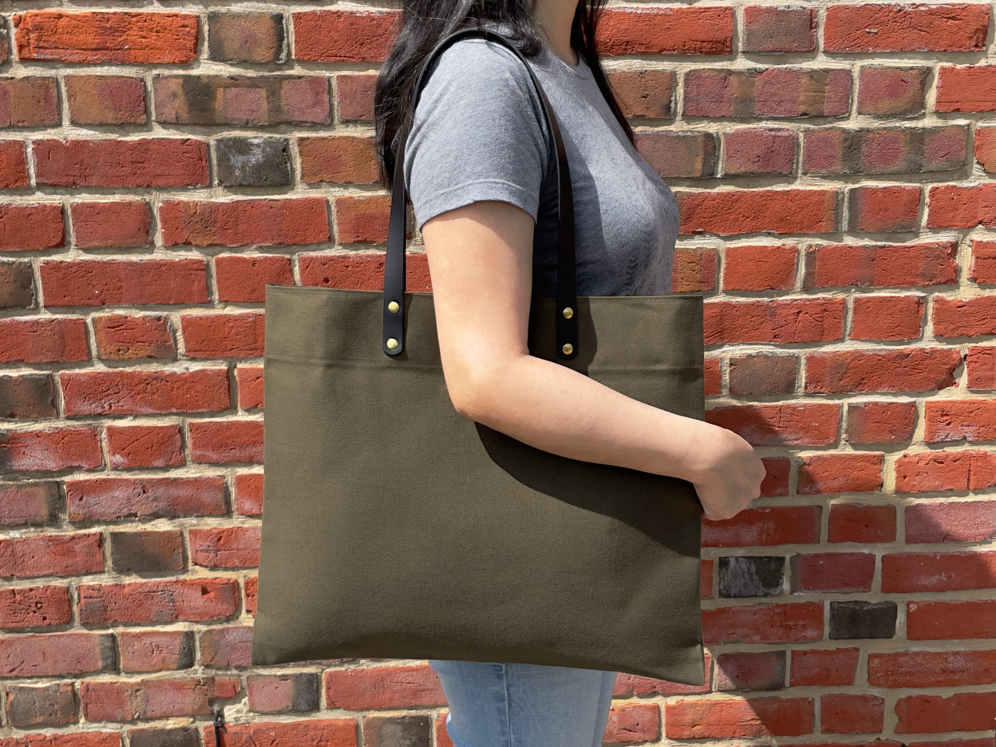 Pioneer Canvas Tote Bag - Khaki